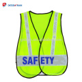 Chine Gilet de sécurité économique de gilets de sécurité de maille de polyester de fournisseur d&#39;or 100% avec des bandes réfléchissantes jaunes